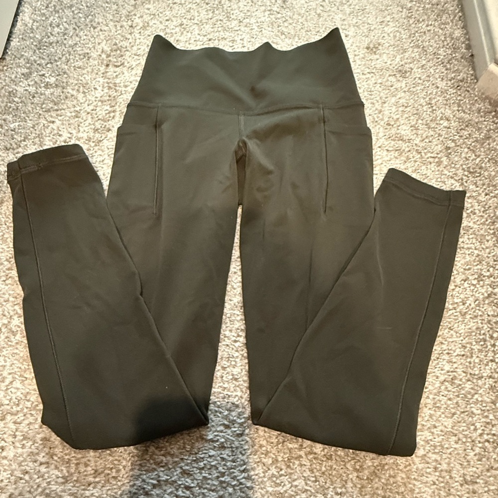 Athleta Olive Green Leggings - XXS